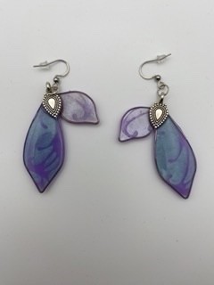 Boucles d'oreilles Brise Lavande – Image 2