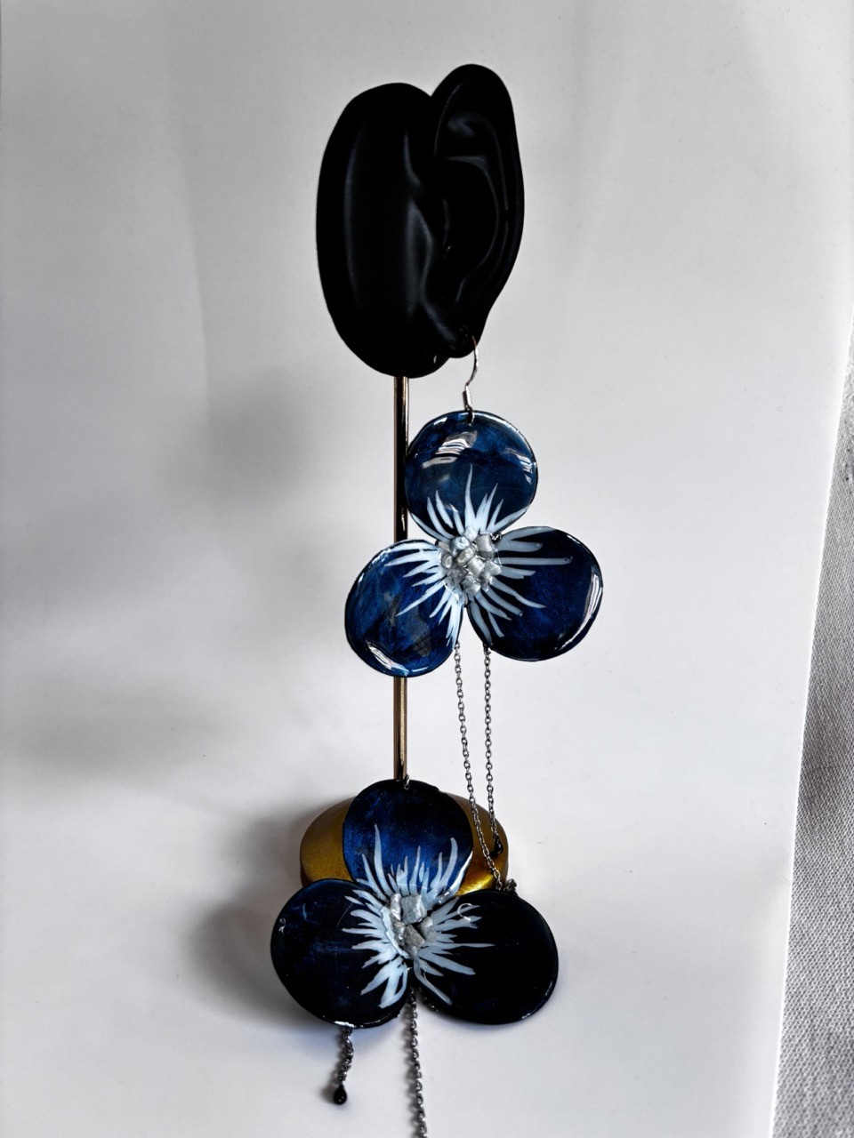 Boucles d'oreilles Fleur Nocturne