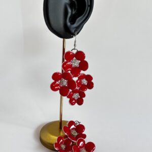 Boucles d'oreilles Floraison Ardente