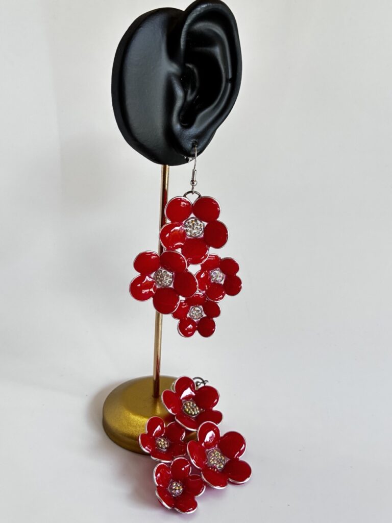 Boucles d'oreilles Floraison Ardente