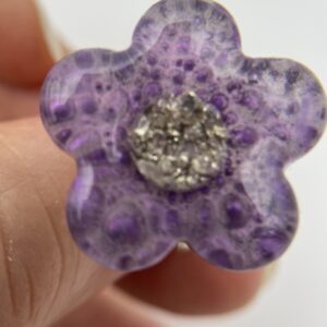 bague fleur de violette