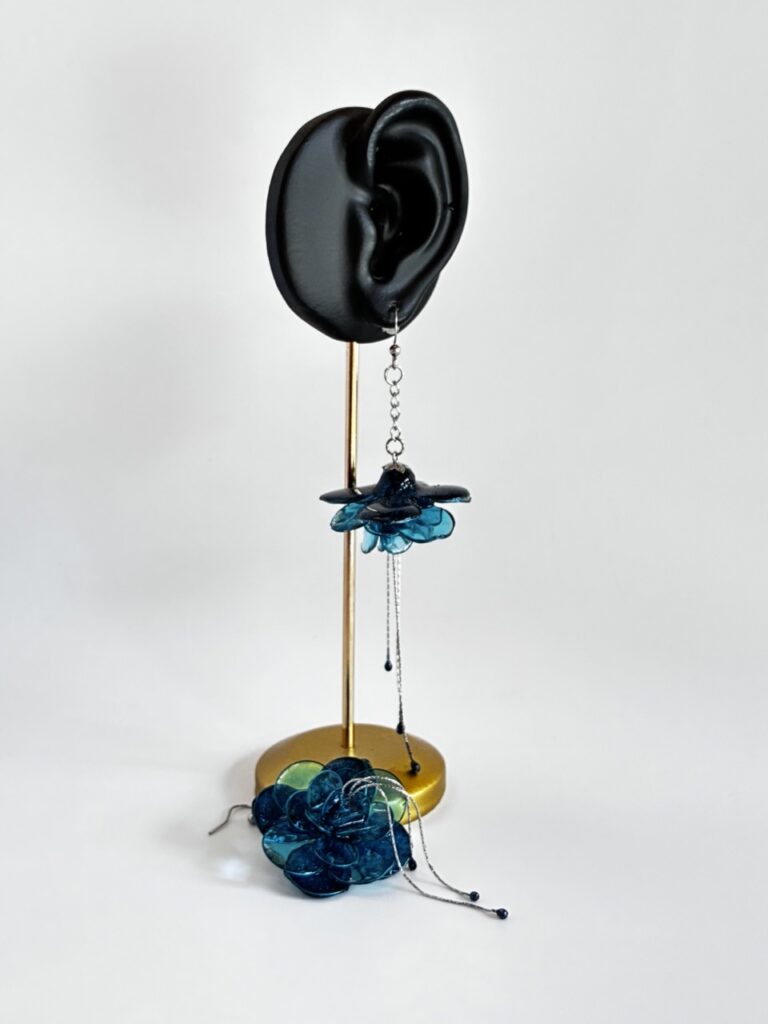 Boucles d'oreilles Bleu Abyssal
