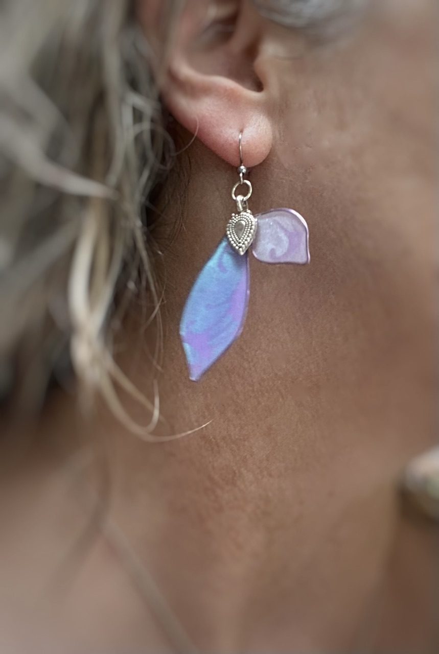 Boucles d'oreilles Brise Lavande – Image 4