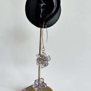 Boucles d'oreilles Fleur Cristalline
