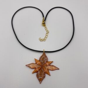 collier feuillage d'ambre